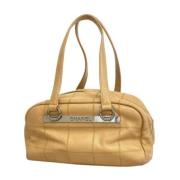 Chanel Vintage Pre-owned Laeder chanel-vskor Beige, Dam