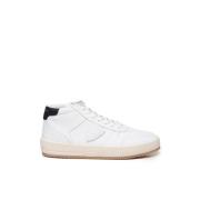 Philippe Model Lädersneakers med nitar White, Herr