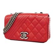 Chanel Vintage Pre-owned Laeder chanel-vskor Red, Dam