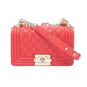 Chanel Vintage Pre-owned Laeder chanel-vskor Red, Dam