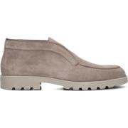 Santoni Herr Slip-Ons Sue Spiegel Taupe Beige, Herr