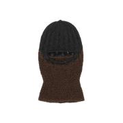 ROA Blommig Stickad Ull Balaclava Svart Black, Herr