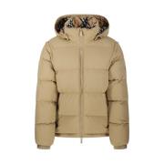 Burberry Quiltad jacka i modern stil Beige, Herr