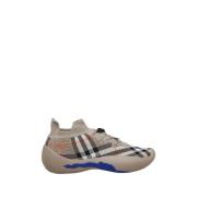 Burberry Neptune Sneaker i Sand IP Check Beige, Herr