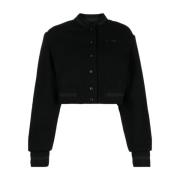 Givenchy Svart ull bomberjacka Black, Dam