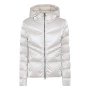 Colmar Ivory Puffer Hooded Coat Beige, Dam