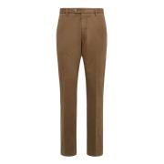 Boggi Milano Stretch bomullsbyxor Brown, Herr