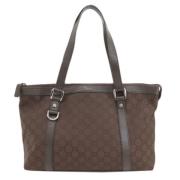 Gucci Vintage Pre-owned Canvas gucci-vskor Brown, Dam