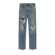 Balenciaga Jeans med sliten effekt Blue, Dam