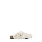 Birkenstock Ivory Lammull Sandaler för Kvinnor Beige, Dam