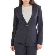 YES ZEE Antracit Blazer för Moderna Kvinnor Gray, Dam