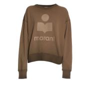 Isabel Marant Étoile Khaki Crew-Neck Sweatshirt Aw24 Green, Dam