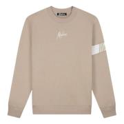 Malelions Taupe Sweater Stilfull Modell Beige, Herr