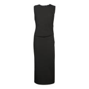 Blanca Vita Svart Elegans Klänning Aw24 Black, Dam