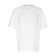 MM6 Maison Margiela Vit Bomull Jersey Crew Neck T-shirt White, Herr