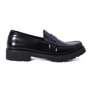 Saint Laurent Svarta läderloafers Black, Dam