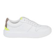 Herno Lädersneakers Made in Italy White, Dam