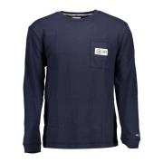 Tommy Hilfiger Blue Cotton Sweater Blue, Herr