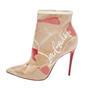 Christian Louboutin Pre-owned Pre-owned Tyg stvlar Beige, Dam