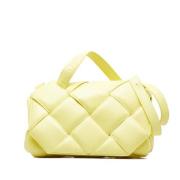 Bottega Veneta Vintage Pre-owned Laeder axelremsvskor Yellow, Dam