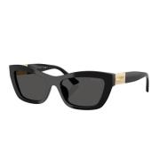 Jimmy Choo Cat-Eye solglasögon mörkgrå linser Black, Dam