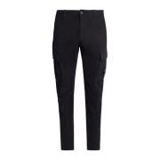 C.p. Company Svarta Cargo Byxor Regular Fit Black, Herr