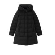 Woolrich Quiltad Parka med Urban Touch Tyg Black, Dam