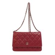 Chanel Vintage Pre-owned Laeder chanel-vskor Red, Dam