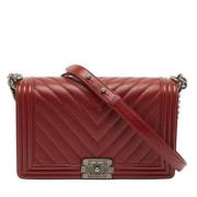 Chanel Vintage Pre-owned Laeder chanel-vskor Red, Dam