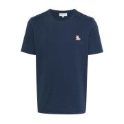 Maison Kitsuné Blå Chillax Fox T-shirt Blue, Herr