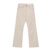 Our Legacy Vit Denim Jeans Rak Ben Beige, Dam