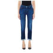 Liu Jo Beqväm straight leg jeans Blue, Dam