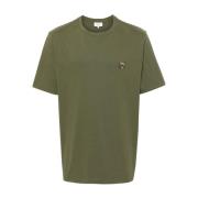 Maison Kitsuné Grön Fox Head Patch T-shirt Green, Herr