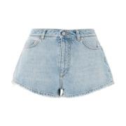 Dolce & Gabbana Ljusblå Denim High-Waisted Shorts Blue, Dam