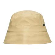 Rains Sand Bucket Hat med PU-tyg Beige, Unisex