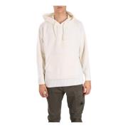 C.P. Company Ull Boxy Hoodie med Känguruficka White, Herr