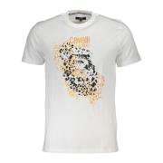 Cavalli Class Kortärmad Herr Vit T-shirt White, Herr