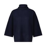 Fabiana Filippi Kashmir Turtleneck Tröja med Ull Blue, Dam