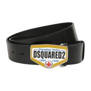 Dsquared2 Stiligt bälte för män Black, Herr