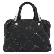 Chanel Vintage Pre-owned Tyg chanel-vskor Black, Dam