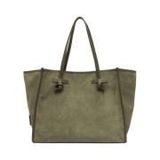 Gianni Chiarini Marcella O Läder Crossbody Väska Green, Dam