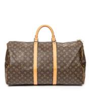 Louis Vuitton Vintage Pre-owned Belagd canvas handvskor Brown, Dam