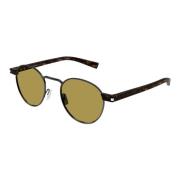 Saint Laurent Gunmetal/Brown Solglasögon SL 707 Brown, Herr