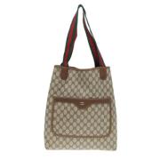 Gucci Vintage Pre-owned Canvas totevskor Beige, Dam