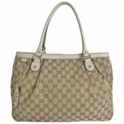 Gucci Vintage Pre-owned Canvas gucci-vskor Beige, Dam