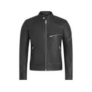 Belstaff Svart Bikerjacka T Racer Black, Herr