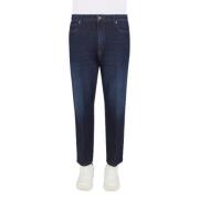 Emporio Armani Löst sittande Jeans Blue, Herr