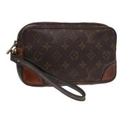 Louis Vuitton Vintage Pre-owned Canvas kuvertvskor Brown, Dam