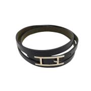 Hermès Vintage Pre-owned Laeder armband Black, Dam