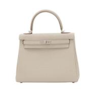 Hermès Vintage Pre-owned Laeder handvskor Beige, Dam